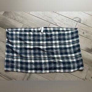 LOFT Plaid Scarf in Black and White, pink and brown!